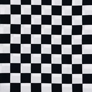 Chess Board Print Cotton Fabric